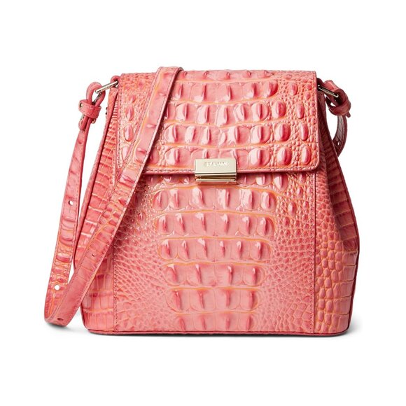 Brahmin Handbags - B-205. Brahmin Melbourne Margo Small Crossbody Coral Snapdragon